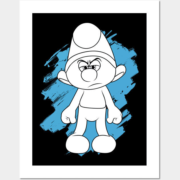 grouchy smurf Wall Art by Arie store